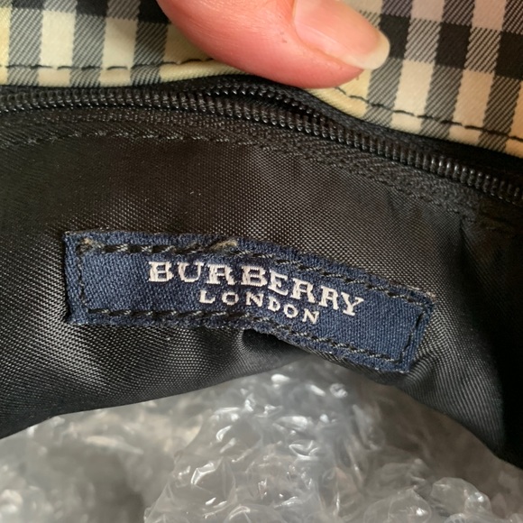 Authentic VINTAGE BURBERRY Checkered medium long tote - Picture 7 of 16